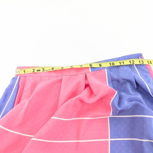 Jonathan Martin Vintage Abstract Silky Lightweight Midi Skirt Size S/M - Picture 4 of 6